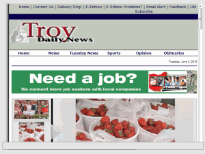 Troy Daily News - home page