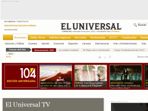 El Universal - home page