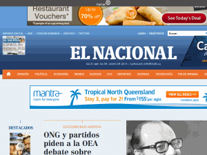 El Nacional - home page