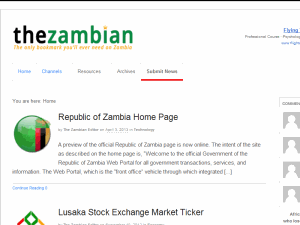 The Zambian - home page
