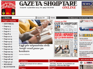 Gazeta Shqiptare - home page