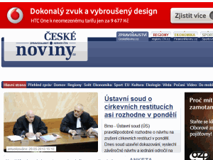 Ceskée Noviny - home page