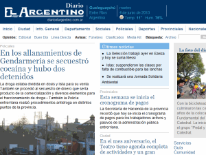 El Argentino - home page