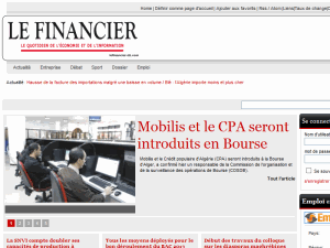 Le Financier - home page