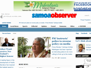 Samoa Observer - home page