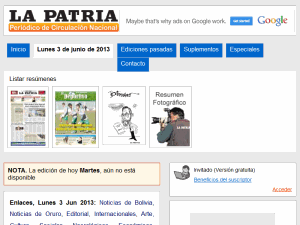La Patria - home page