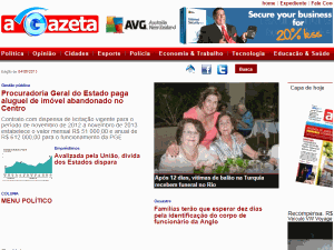 A Gazeta - home page