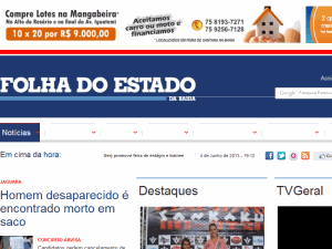 Folha do Estado - home page