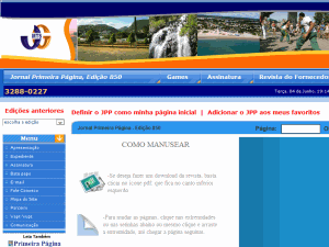 Jornal Primeira Página - home page