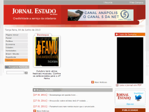 Jornal do Estado de Goias - home page