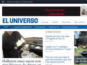 El Universo - home page