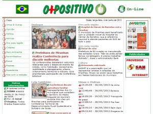 O+Positivo - home page