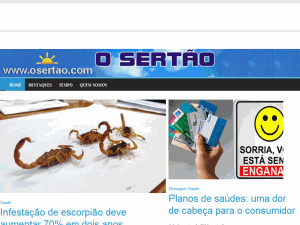 O Sertão - home page