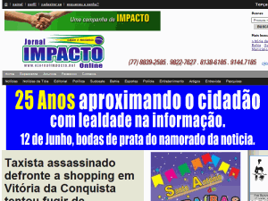 Jornal Impacto - home page