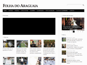 Jornal Folha do Araguaia - home page