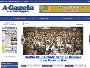 A Gazeta do Vale do Araguaia - home page