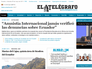 El Telégrafo - home page