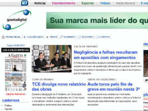 A Gazeta - home page