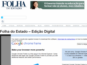 Folha do Estado - home page