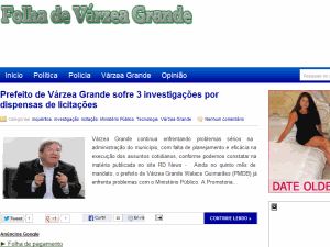 Folha de Varzea Grande - home page