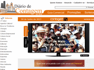 Diário de Contagem - home page