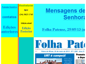Folha Patense - home page