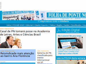 Folha de Ponte Nova - home page