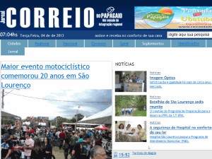 Jornal Correio do Papagaio - home page