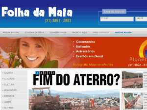 Folha da Mata - home page