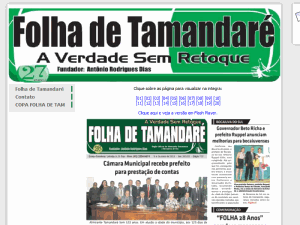 Folha de Tamandare - home page