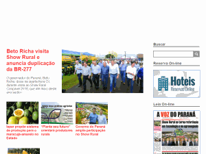 A Voz do Paraná - home page