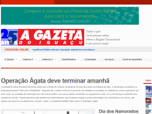 A Gazeta do Iguaçu - home page