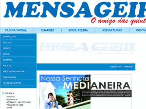 Jornal Mensageiro - home page