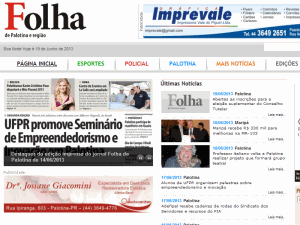 Folha de Palotina - home page