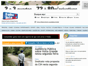 Folha do Interior - home page