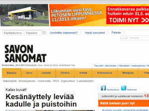 Savon Sanomat - home page