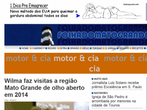 Folha do Mato Grande - home page