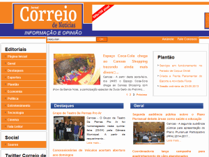 Correio de Notícias - home page