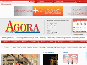 Jornal Agora - home page