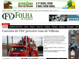 Folha de Vilhena - home page