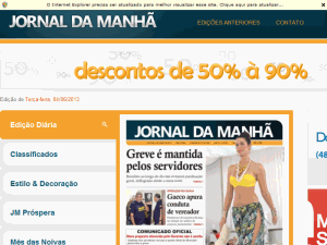 Jornal da Manh&atilde; - home page