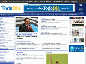 Todo Dia - home page