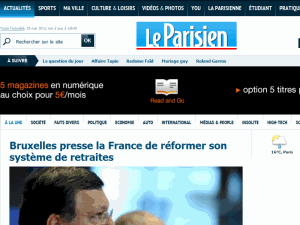 Le Parisien - home page