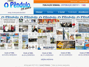 O Pendulo - home page