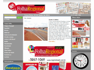 Folha Regional - home page