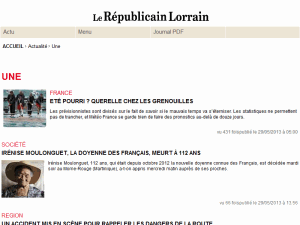 Le Républicain Lorrain - home page