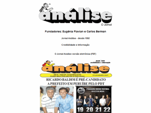 Jornal Analise - home page