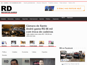 Reporter Diário - home page