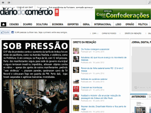 Diário do Comercio - home page