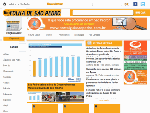 Folha de São Pedro - home page